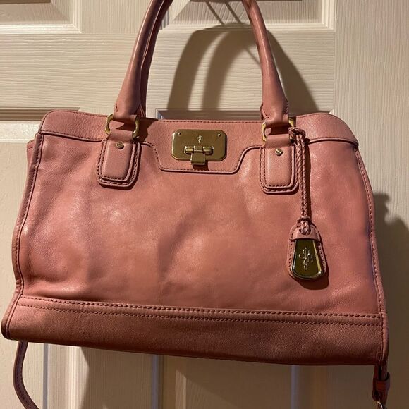 Cole Haan leather pink medium Satchel/shoulder bag with gold tone hardwa… - Picture 4 of 13